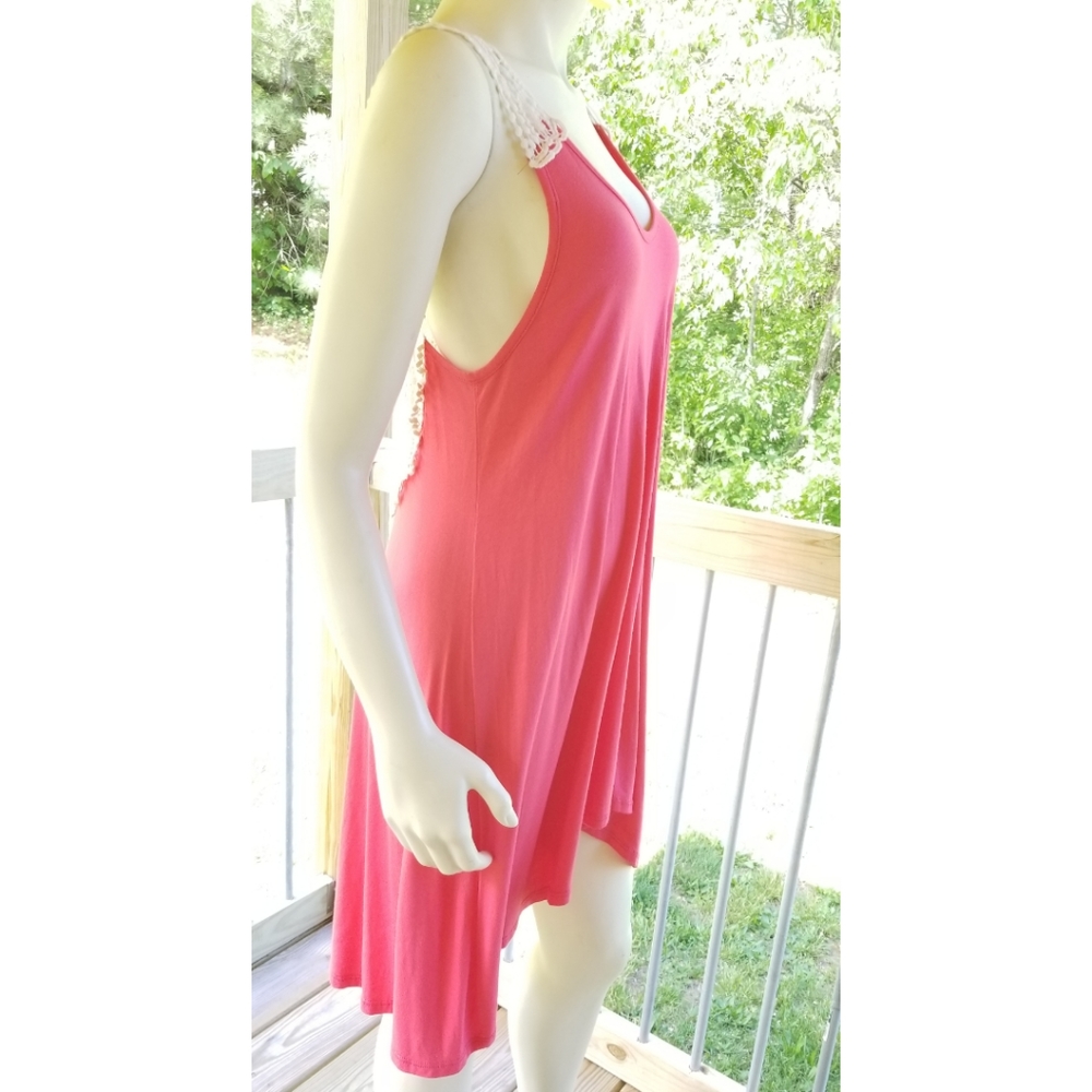 Knit Dress W/ Crochet Back Detail, Sleeveless - Picture 8 of 14